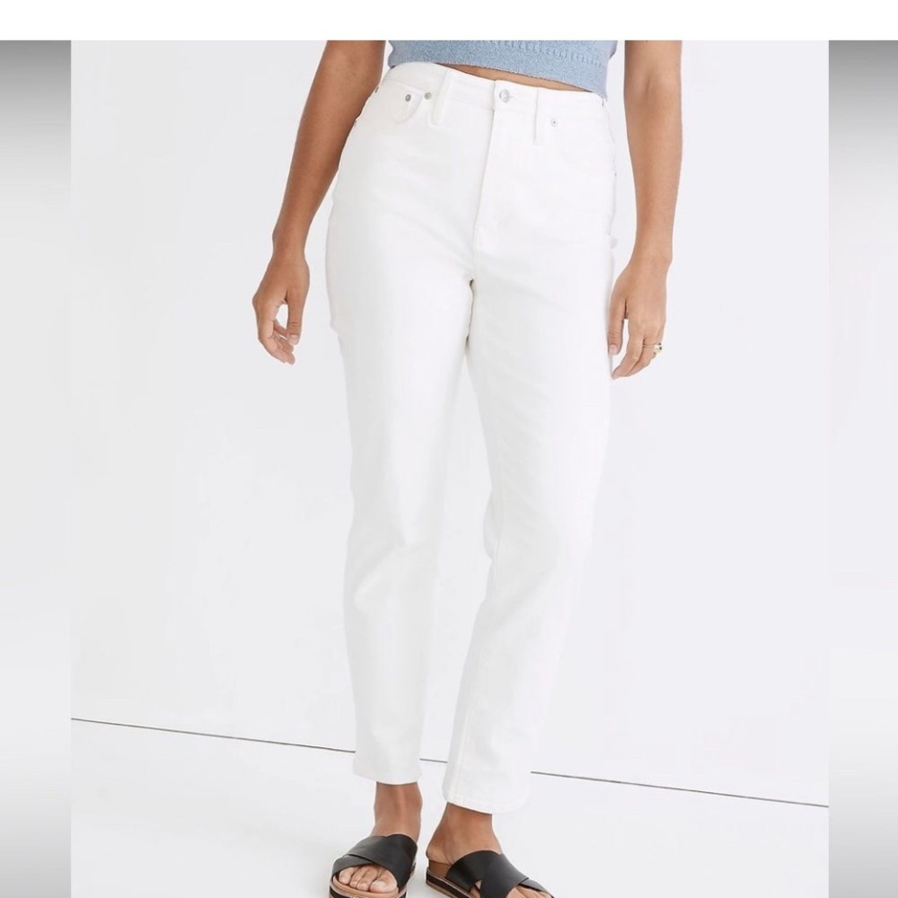 Madewell High-Rise White Skinny Leg Jeans